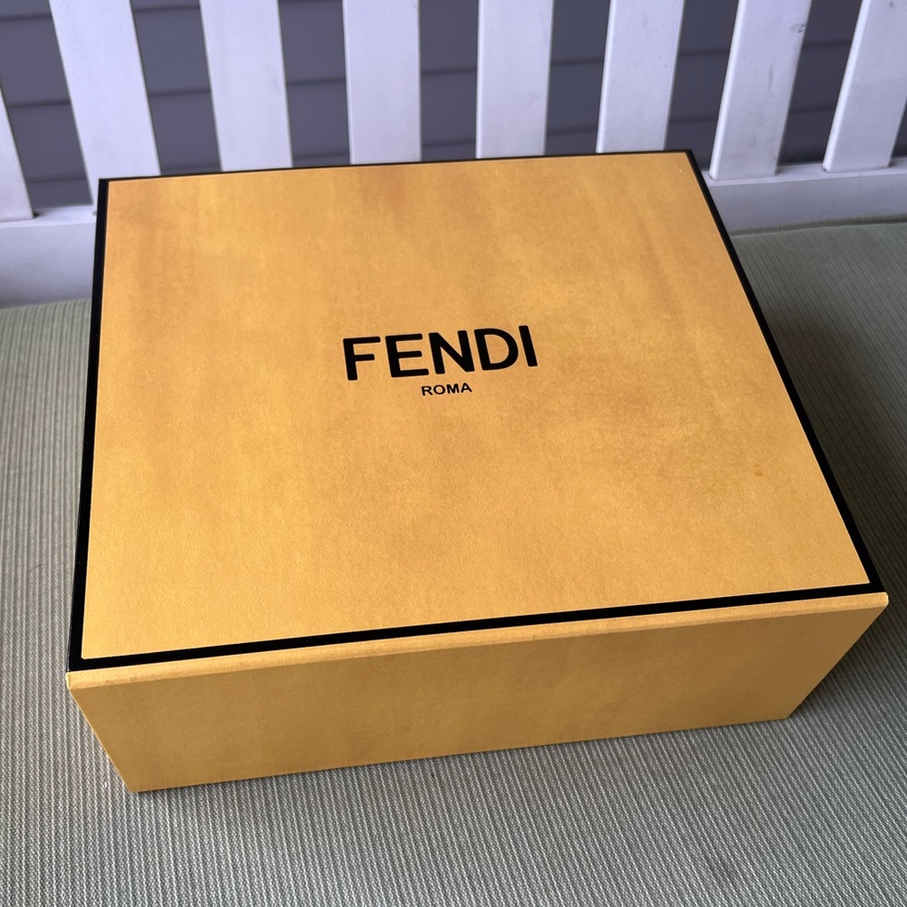 Fendi Box Large w Magnetic Flap Closure